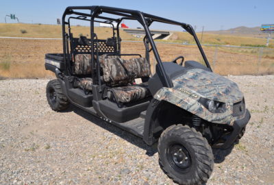 Check out the custom camo covers on this UTV
