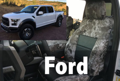 Cover the seats in your Ford with a custom seat cover from Covers and Camo.