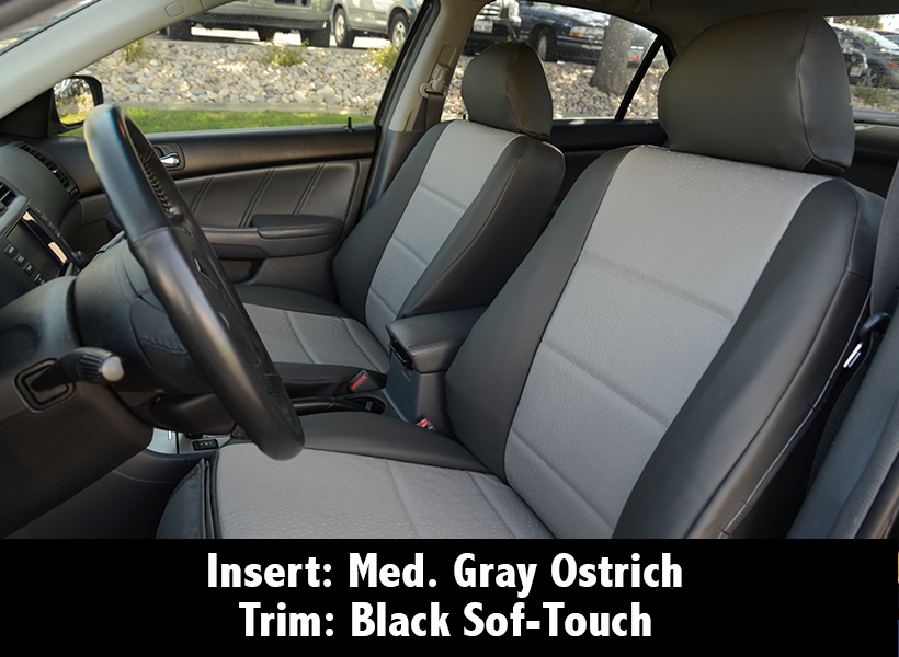 Medium Gray Ostrich Seat Covers