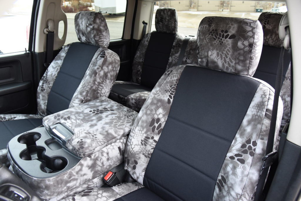 RAM 2500 Seat Covers Black Dura EZ Care Kryptek Raid