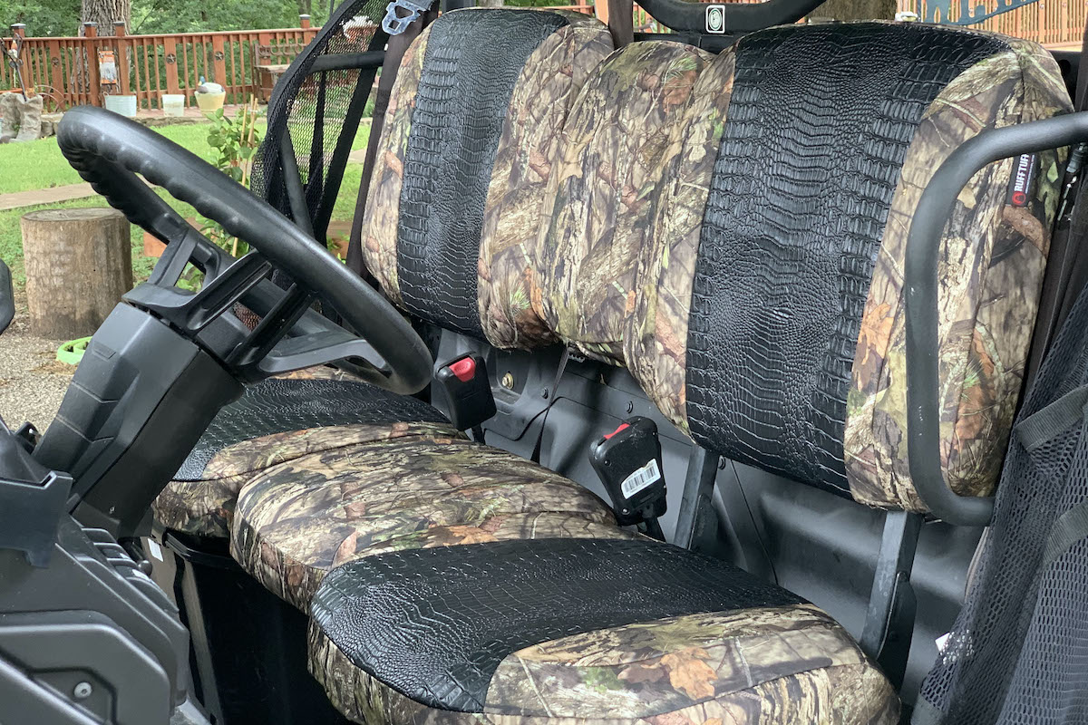 Durable Polaris Seat Covers And Camo Make It Your Own - Can Am Defender Seat Covers By Greene Mountain Outdoors Black