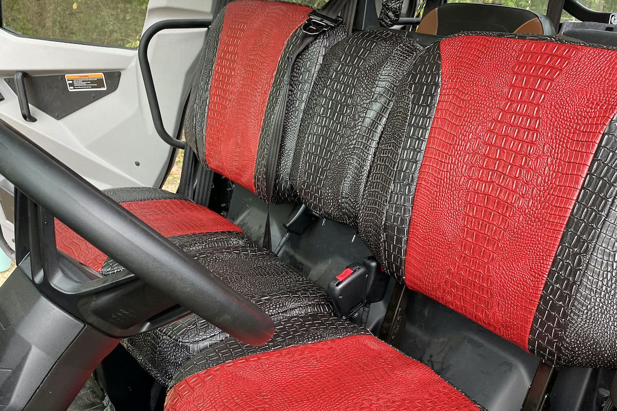 Durable Polaris Seat Covers And Camo Make It Your Own - Can Am Defender Seat Covers By Greene Mountain Outdoors Black
