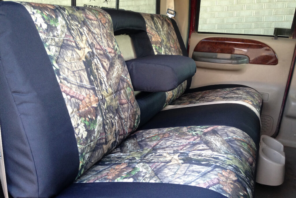 DESIGNCOVERS Camo Seat Covers For Ford F250 Super Duty 1999-2010 – Front 40-20-40 Bench, 6-7 Piece Set