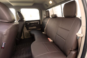2011 RAM 2500 seat covers in Brown Sof-Touch leatherette