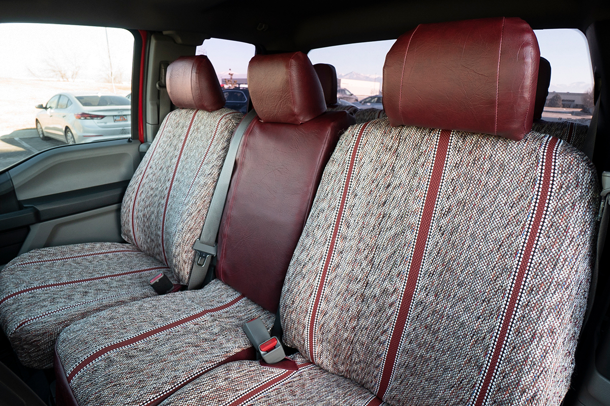 GM-DESIGN Linen Car Seat Cushion 3 Seat - Front Rear Car Seat Cushion Cover  - Waterproof