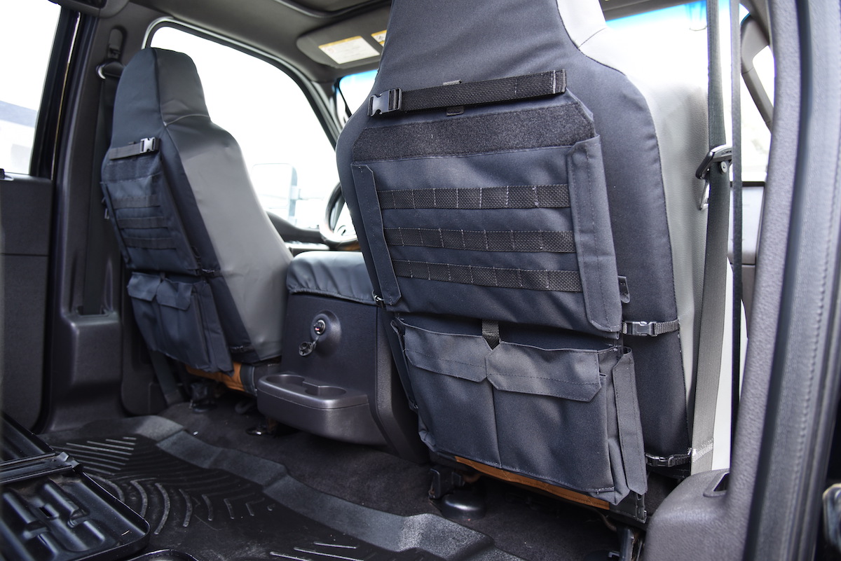 Molle Seat Back Organizer Molle Panel with Truck Gun Rack Tactical Seat  Covers for Car Seat Protector Universal Fit SUV Truck Pickup F150 F250