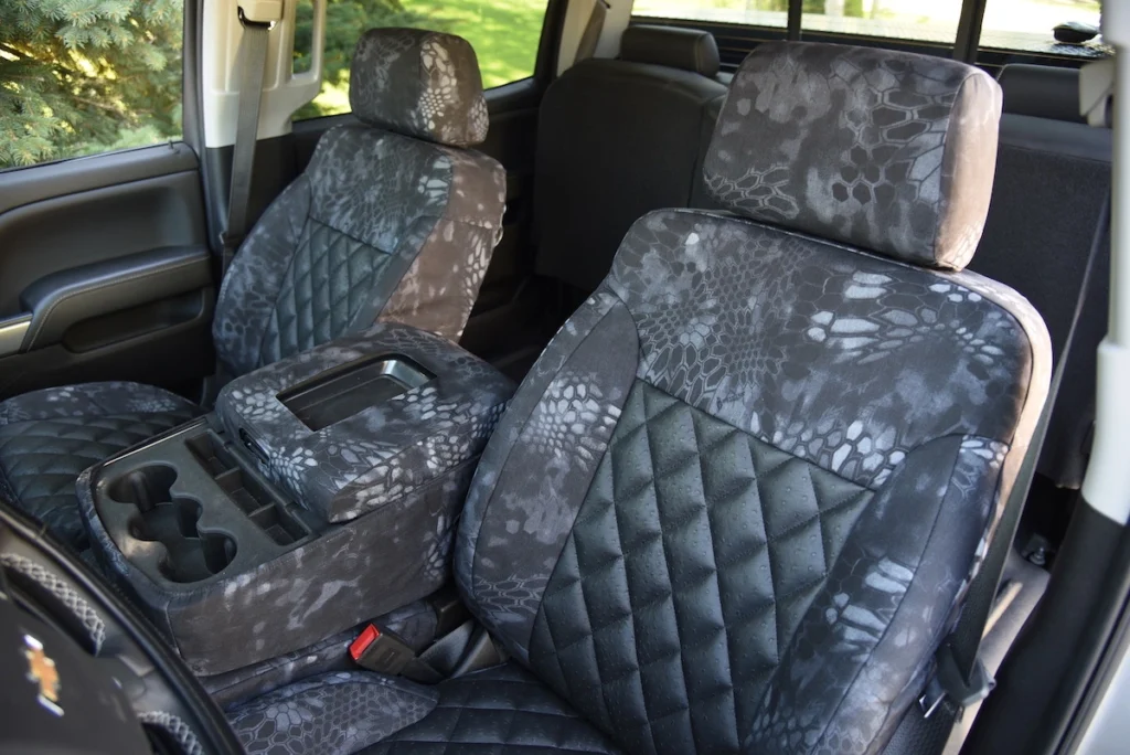 2019 Chevy Silverado Black Ostrich Diamond Kryptek Typhon | Covers and Camo