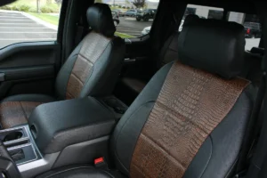 2019 Ford F-150



  

         Insert: Java Croc E42 (Sim. Leather)

  Trim: Black Ostrich E01 (Sim. Leather)
Product: Exotic - Gold Series