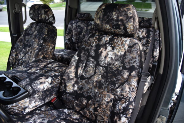 2013 Chevy Silverado 1500 front seat covers in Kryptek Skyfall camouflage
