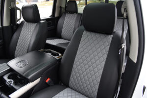 2022 RAM 1500


Insert: Light Gray Faux Leather Diamond Stitch
 Trim: Black Faux Leather

Product: Faux Leather - Silver Series