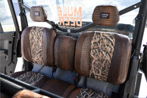 2026 Can-Am Defender 
 Insert: Mossy Oak Shadow Grass Blades (Canvas)
 Trim: Java Croc (Sim. Leather)
 Product: UTV