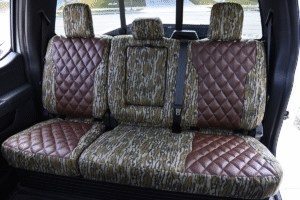 2026 Ford F-350


Insert: Brown Ostrich Diamond Stitch 
 Trim: Mossy Oak Bottomland

Product: Camo - Gold Series