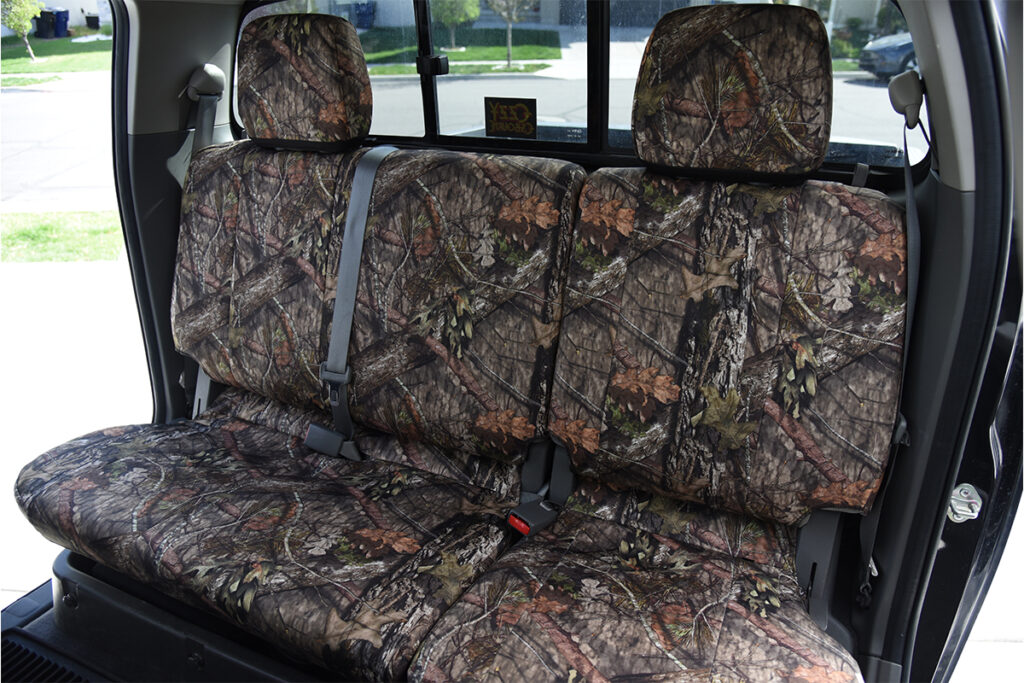 2019 Nissan Frontier rear bench Mossy Oak NB Country Bronze Series seat covers
