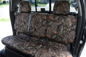 2019 Nissan Frontier rear bench Mossy Oak NB Country Bronze Series seat covers