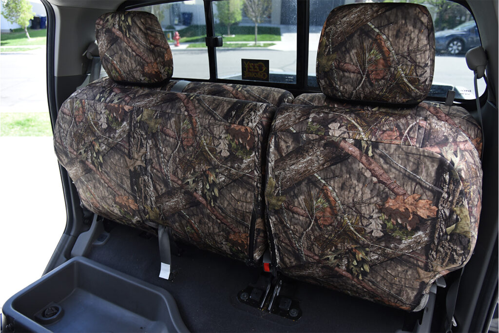 2019 Nissan Frontier rear bench Mossy Oak NB Country Bronze Series seat covers