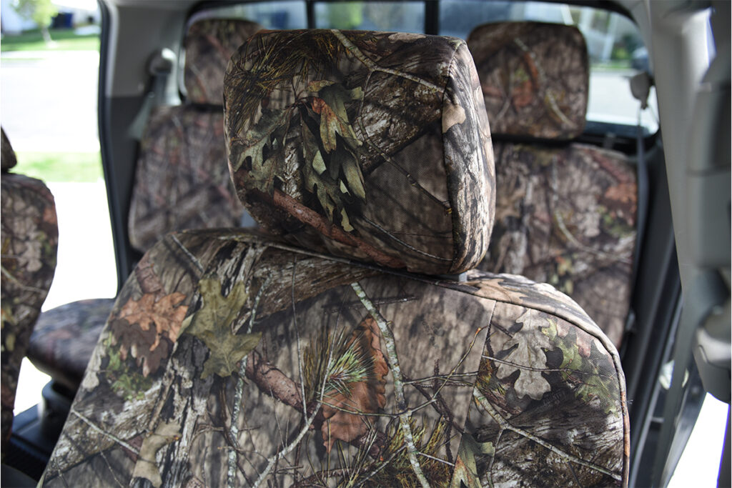 2019 Nissan Frontier rear bench Mossy Oak NB Country Bronze Series seat covers