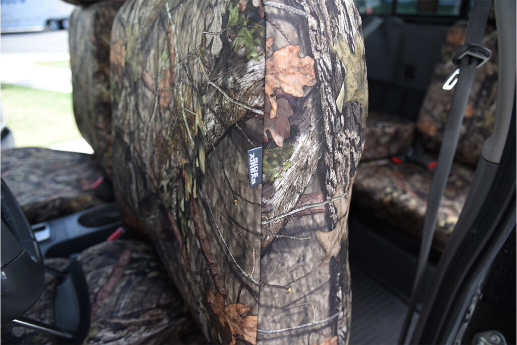 2019 Nissan Frontier rear bench Mossy Oak NB Country Bronze Series seat covers