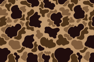Duck Camo | Tan and Brown Camouflage Fabric Pattern