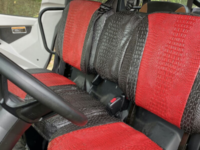 <b>
2020 Can-Am Defender
</b>
  <br>
         Insert: Flame Croc E44 (Sim. Leather)
  </br>Trim: Ebony Croc E40 (Sim. Leather)
<br> Product: UTV </br> | Covers and Camo