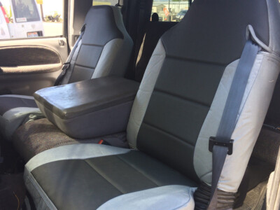 1998 Dodge 2500 seat covers in Charcoal Sof-Touch and Silver Gray Dura
