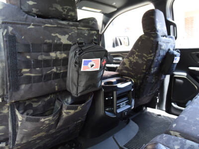 <b>2021 RAM 1500
</b><br>
Insert: Black Ostrich E01 Diamond (Sim. Leather)
</br>Trim: MultiCam Black C80 (Canvas)
<br>Product: Camo - Gold Series </br> | Covers and Camo