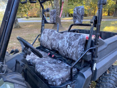 2014 Honda Pioneer front UTV bench seat covers in Kryptek Raid camo