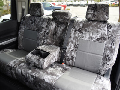 <b>
2017 Toyota Tundra
</b>
  <br>
         Insert: Medium Gray Ostrich E14 (Sim. Leather)
  </br>Trim: Kryptek Raid C72 (Canvas)
<br>Product: Camo - Gold Series </br> | Covers and Camo