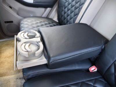 2003 Toyota 4Runner center armrest and Black Sof-Touch Diamond rear seat covers