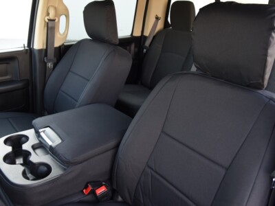 2020 RAM 1500 heavy duty canvas seat covers in Black HD1000