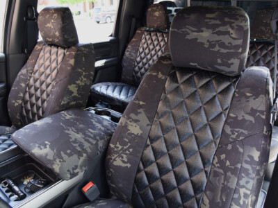 <b>2021 RAM 1500
</b><br>
Insert: Black Ostrich E01 Diamond (Sim. Leather)
</br>Trim: MultiCam Black C80 (Canvas)
<br>Product: Camo - Gold Series </br> Multicam Black Seat Covers