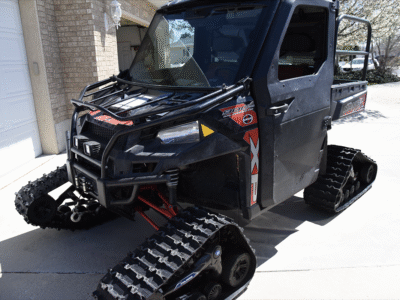 2016 Polaris Ranger XP 900 | Flame Croc | Black Ostrich 2016 Polaris Ranger XP 900 front bench UTV Exotic Seat Covers with Flame Croc inserts and Black Ostrich trim