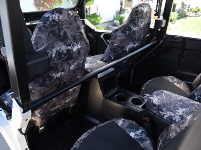 <b>
2022 Polaris General
</b>
  <br>
         Insert: Black Dura EZ-Care D01 (Canvas)
  </br>Trim: TrueTimber Urban C81 (Canvas)
<br> Product: UTV </br> Polaris General Seat Covers Rear View Black Insert with True Timber Urban Camo trim Covers And Camo