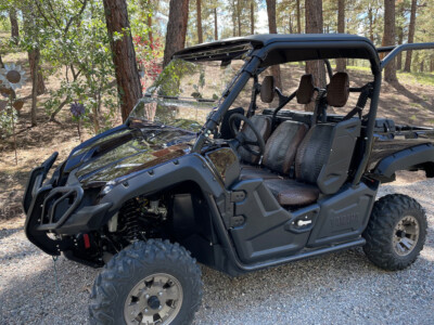 2022 Yamaha Viking with Java Croc and Ebony Croc UTV seat covers