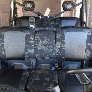 <b>
  2020 Can-Am Defender
</b>
  <br>
     Insert: Black Ostrich E01 (Sim. Leather)
  </br>Trim: MultiCam Black™ C80 (Canvas)
<br> Product: UTV </br> | Covers and Camo