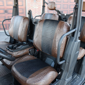 <b>
2021 Can-Am Defender
</b>
  <br>
 	Insert: Midnight Croc E43 (Sim. Leather)
  </br>Trim: Java Croc E42 (Sim.  Leather)
<br> Product: UTV </br> | Covers and Camo