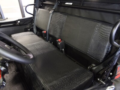<b>2020 Kawasaki Mule
</b><br>
Insert: Black Ostrich E01 (Sim. Leather)
</br>Trim: Midnight Croc E43 (Sim. Leather)
<br> Product: UTV </br> | Covers and Camo