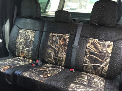 <b>
2014 Ford F150
</b>
<br>
Insert: Realtree® Max-4 HD® C64 (Canvas)
</br>Trim: Ebony Croc E40 (Sim. Leather)
<br>Product: Camo - Gold Series </br>
<br>Max-4 has been retired from Gold Series. Upgrade to Max-7, or see Bronze Series </br> | Covers and Camo