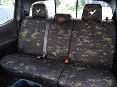 <b>
2019 Toyota Tacoma
</b>
<br>
Insert: Multicam Black C80 (Canvas)
</br>Trim: Multicam Black C80 (Canvas)
<br>Product: Camo - Gold Series </br> | Covers and Camo