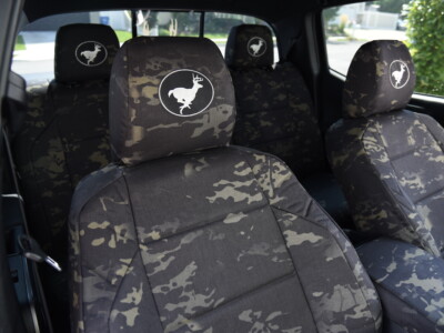 <b>
2019 Toyota Tacoma
</b>
<br>
Insert: Multicam Black C80 (Canvas)
</br>Trim: Multicam Black C80 (Canvas)
<br>Product: Camo - Gold Series </br> | Covers and Camo