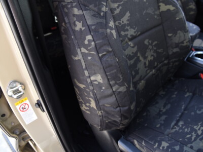 <b>
2019 Toyota Tacoma
</b>
<br>
Insert: Multicam Black C80 (Canvas)
</br>Trim: Multicam Black C80 (Canvas)
<br>Product: Camo - Gold Series </br> | Covers and Camo