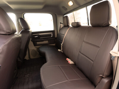 <b>
2018 RAM 2500
</b>
<br>
Insert: Brown Sof-Touch S04 (Sim. Leather)
</br>Trim: Brown Sof-Touch S04 (Sim. Leather)
<br>Product: Sim. Leather - Gold Series</br> Faux Leather Seat Covers