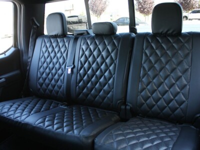 <b>
2020 Ford F150
</b>
  <br>
         Insert: Black Ostrich E01 Diamond (Sim. Leather)
  </br>Trim: Black Sof-Touch S01 (Sim. Leather)
<br>Product: Exotic - Gold Series</br> | Covers and Camo
