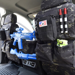 Covers and Camo 2021 Chevy Silverado 1500 with the Special OPS Package. Seat covers are the Multicam Black insert and trim