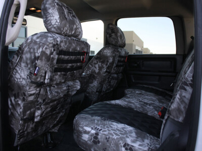 <b>
2014 Dodge Ram
</b>
  <br>
         Insert: Black Sof-Touch with Diamond Stitching
  </br>Trim: Kryptek Raid C72 (Canvas)
<br> Product: Camo - Gold Series </br> | Covers and Camo
