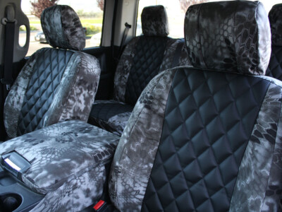Water Resistant Taslon Rip Stop Fabric Kryptek Raid Bench-Seat Cover With Center Console Access Kryptek Camo Bench Seat Cover Full Size 