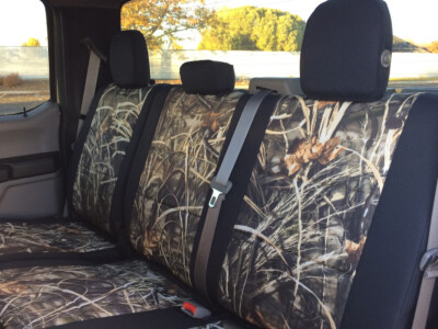 <b>
2017 Ford F250
</b>
  <br>
         Insert: Realtree® Max-4 HD® C64 (Canvas)
  </br>Trim: Black Dura EZ-Care D01 (Canvas)
<br> Product: Camo - Gold Series </br> | Covers and Camo