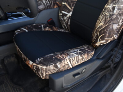 <b>
2022 Ford F-250
</b>
<br>
Insert: Black HD1000 (Canvas)
</br> Trim: Realtree Max-4 C64 (Canvas)
</br>Product: Camo - Gold Series
<br>Max-4 has been retired from Gold Series. Upgrade to Max-7, or see Bronze Series </br> | Covers and Camo