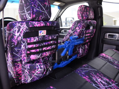 2014 Ford F-150 MOLLE panel with Sirphis Muddy Girl camouflage trim