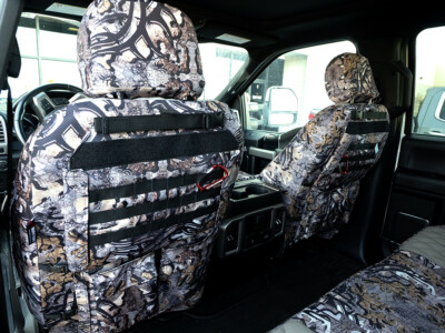 <b>
2021 Ford F250
</b>
  <br>
         Insert: Sandstone Ostrich E35 (with Diamond Stitching) 
  </br>Trim: Goldberg Bone N Stone (C74)
<br> Product: Camo - Gold Series </br> | Covers and Camo