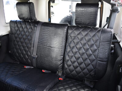 <b>
2008 Jeep Wrangler
</b>
<br>
Insert: Black Ostrich E01 Diamond (Sim. Leather)
</br>Trim: Midnight Croc (Sim. Leather)
</br>Product: Exotic - Gold Series | Covers and Camo